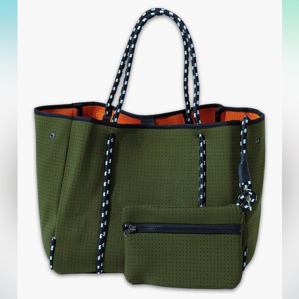 POPUPS Large Neoprene Tote Bag | Everyday Designer Handbag